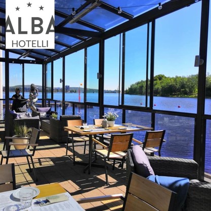 Finlandia Hotelli Alba – näköalaravintola ja terassi Jyväsjärven rannalla Jyväskylässä!